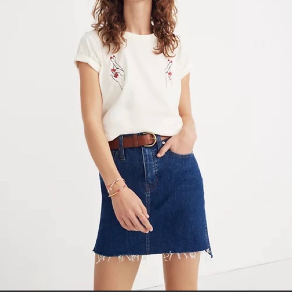 Madewell denim skirt